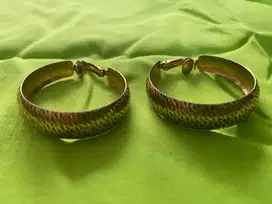 ANTING VINTAGE BULAT BESAR - GOLD – PRELOVED