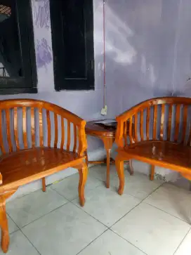 Kursi jati 1 set