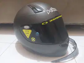 KBC VK VR Euro Zero Abu Gun Metal Doff fullface Paket Ganteng Size LG