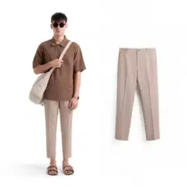 Ankle Pants CREAM Premium by CELANASTUDIO | Ukuran 30 | BARU 1X PAKAI