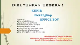 BUTUH SEGERA KURIR rangkap OB
