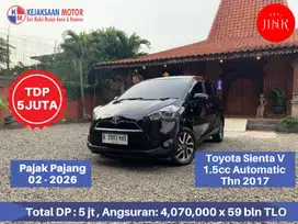 Toyota Sienta V 1.5cc Automatic Th.2017