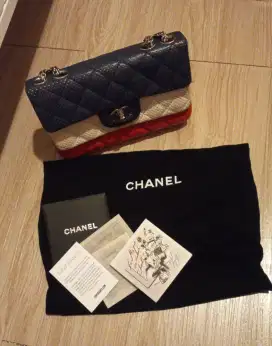 Chanel Tricolor Mini Flap Bag second original