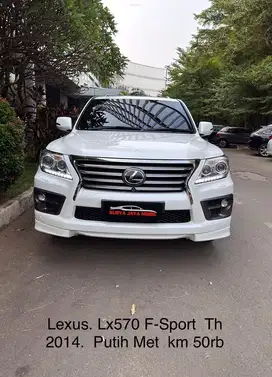 Lexus Lx570 F-Sport  At Th 2014.  Putih Met  km 50rb