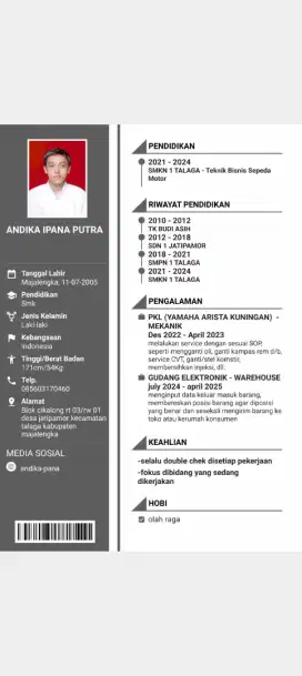 cari pekerjaan untuk saya pribadi