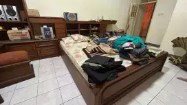 Meja rias dan dipan 1 set jati