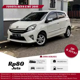 Toyota Agya G 1.0 mt 2015 Putih Low KM