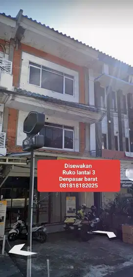 Disewakan ruko lantai 3 Denpasar barat