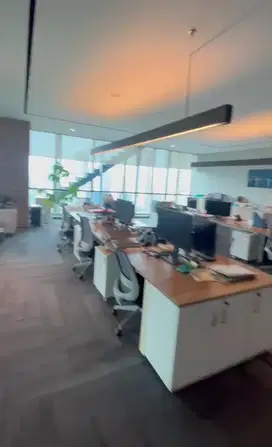 SEWA KANTOR DI JAKARTA SELATAN KUNINGAN 400M2 FURNISHED 250K NEGO