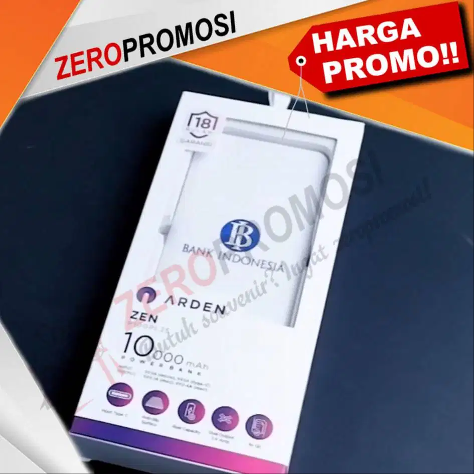 Powerbank Arden 10.000mAh P100PL25 – Souvenir Eksklusif untuk Promosi