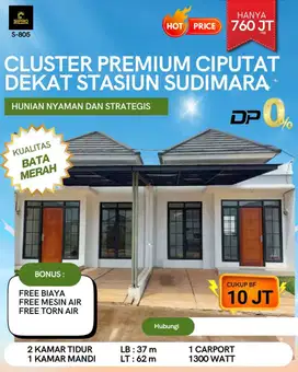BRAND NEW HOUSE 1 LANTAI DEKAT STASIUN SUDIMARA TANGSEL