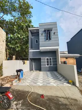 Rumah siap huni baru dp fleksibel  cash kpr 2 kt 2km 2 lantai