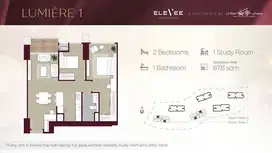 Jual Apartemen View Pool & Foresta, Elevee Alam Sutera