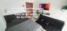 sewa apartemen ciputat pamulang bsd studio fully furnished