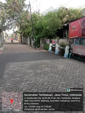 rumah karang asem butuh renov hitung tanah surabaya timur