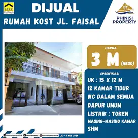 DIJUAL Rumah Kos Tengah Kota Jalan RSI Faisal dekat Pettarani