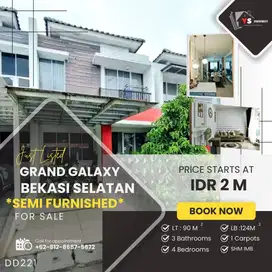 GRAND GALAXY CLUSTER RUMAH SUDAH RENOV, SHM JAL SEMI FURNISHED DD221