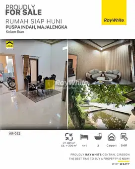 Dijual Rumah dan Kolam di Puspa Indah Cigasong Majalengka