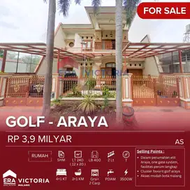 Dijual rumah golf araya  2 lt