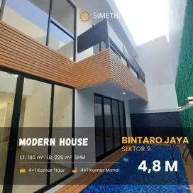 Dijual rumah baru  sektor 9 Bintaro Jaya tangsel ada Swimpool
