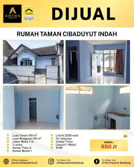 Rumah Bagus Siap Huni Taman Cibaduyut Indah Bandung