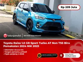 [ PAJAK PANJANG ] Toyota Raize 1.0 GR Sport Turbo AT Non TSS Biru 2023