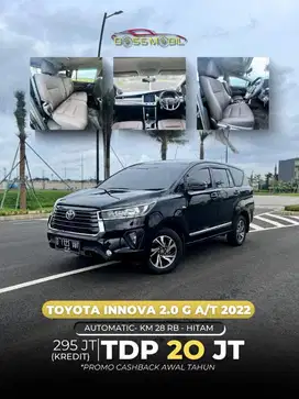 tdp 10 jt km 30 rb Toyota Innova G AT 2022 hitam