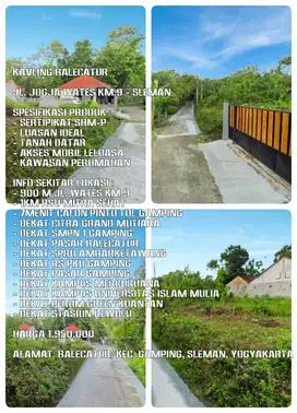 CARI Tanah Siap Bangun di Jogja, Harga Murah, Tanah DATAR