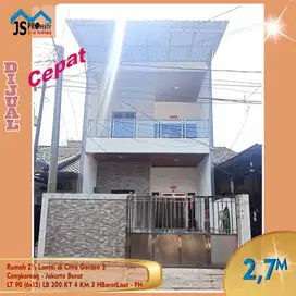 DIJUAL RUMAH 2 1/2 LANTAI DI CITRA GARDEN CITY 3 CENGKARENG JAKARTA