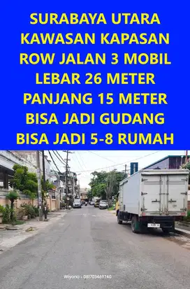 Dijual Rumah Kawasan Kapasan Kapasari Simokerto di Jalan Gembong Sawah