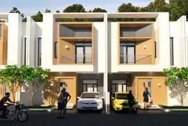 RUMAH MURAH 2 LANTAI DALAM CLUSTER DI DEPOK DEKAT STASIUN, KPR DP 0