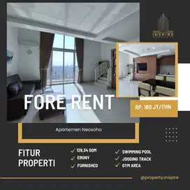 Sewa Apartemen Neo Soho Type Ebony full furnish strategis siap huni