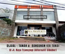 Dijual Tanah dan Bangunan di Jalan Raya Trasyogi Alternatif Cibubur