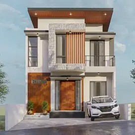 villa mewah luas atas wisata BNS