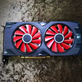 Vga XFX RX 570 8gb Black Edition kondisi minus