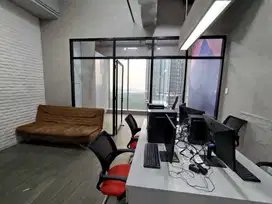 Disewakan office gold coast full furnish bagus view city dan mangrove