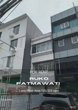 Disewa Ruko Fatmawati Jl. Fatmawati Raya Cilandak Jakarta Selatan