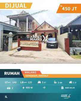 c051 Rumah Murah Siap Huni Carport Luas , di Malang