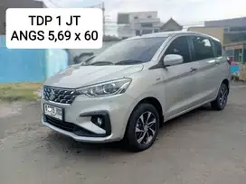 TDP Hanya 1 Juta Suzuki Ertiga 1.5 GX Hybrid AT 2023 Silver