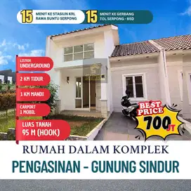 Dijual 1 unit rumah murah siap huni stategis dengan fasilitas lengkap
