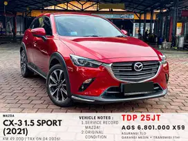 (TDP 25jt) MAZDA CX3 SPORT 2021, CX-3 SPORT 2021, CX3 2022