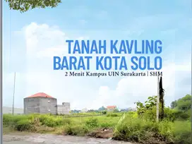 Tanah SHM Solo Barat Murah, Lokasi Sunrise & Bertumbuh