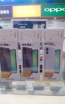 SAMSUNG A06 4+4/64GB GARANSI RESMI FREE ADAPTOR