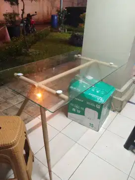 jual meja makan bekas hanya meja