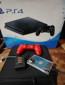 ps4 slim seri 20 fw 11.00 hdd 1TB bisa isi game satuan