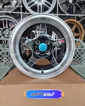 Velg SAMLONG J876 Ring 15 lebar 7 
pcd. 4x100 ET. 35 vios yaris datsun