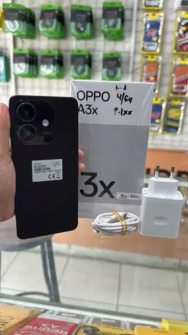 OPPO A3x RAM 8/64 FULLSET BERGARANSI BARU 1 MINGGU PEMAKAIAN