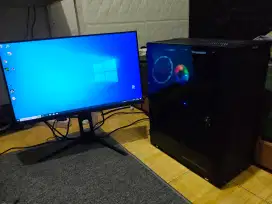 PC + MONITOR 165HZ 24 INC PB lancar banget