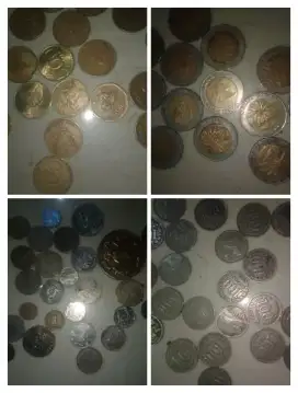 Uang koin kuno berbagai macam
