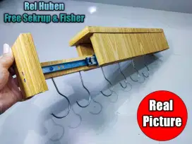 Gantungan Panci Tarik dorong bawah kompor - aksesoris kitchen set
